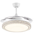 Modern Chandelier Fan Lighting Crystal Ceiling Fan Light With Remote Control